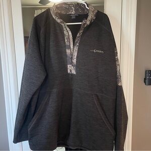 Habit Men's Black and Gray Pullover Jacket